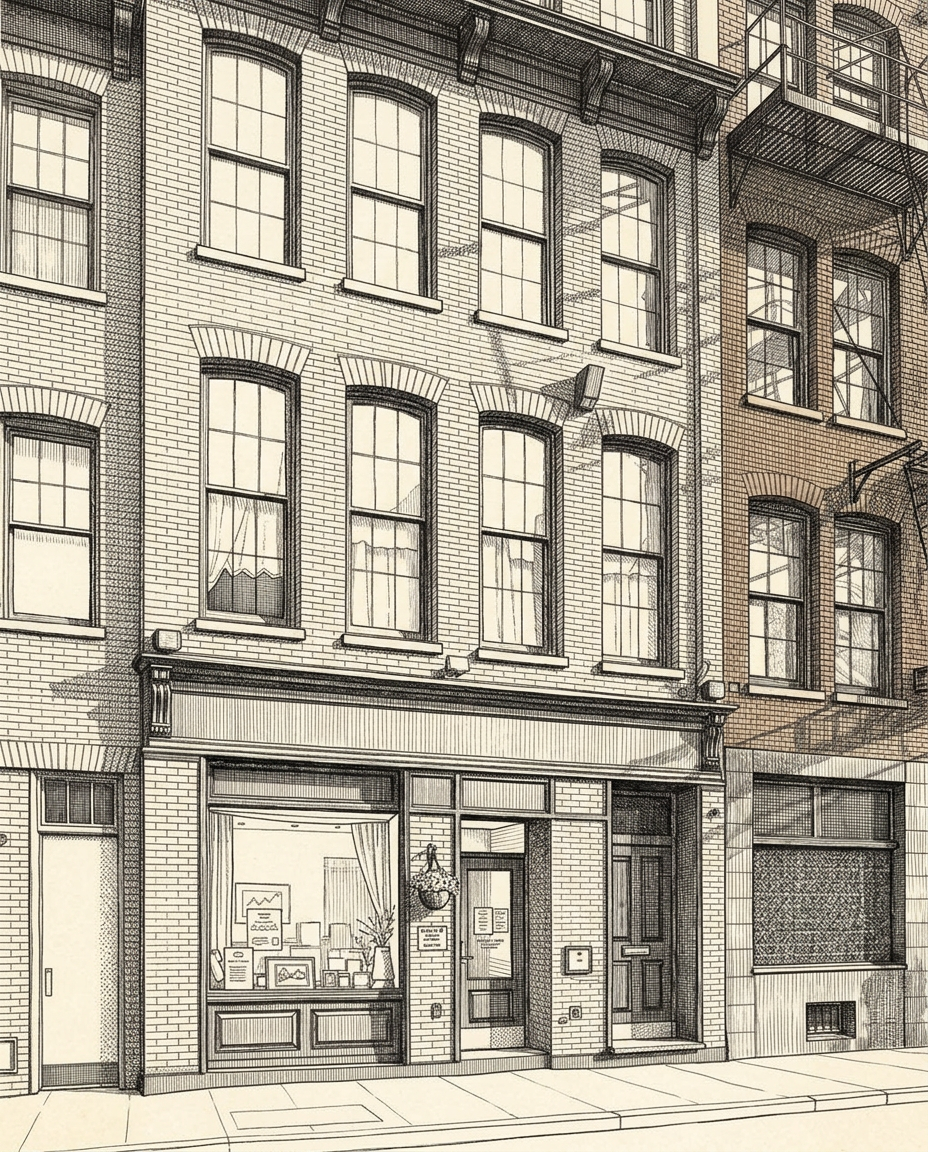 Flatiron store-and-loft building